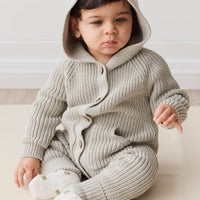 Bear Knit Onepiece - Moss Marle Childrens Onepiece from Jamie Kay NZ