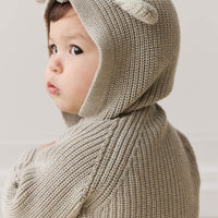 OG Bear Knit - Moss Marle Childrens Cardigan from Jamie Kay NZ