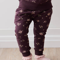 Organic Cotton Morgan Track Pant - Petite Fleur Childrens Pant from Jamie Kay NZ