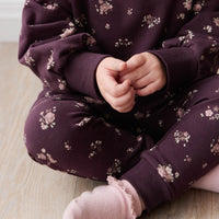 Organic Cotton Morgan Track Pant - Petite Fleur Childrens Pant from Jamie Kay NZ