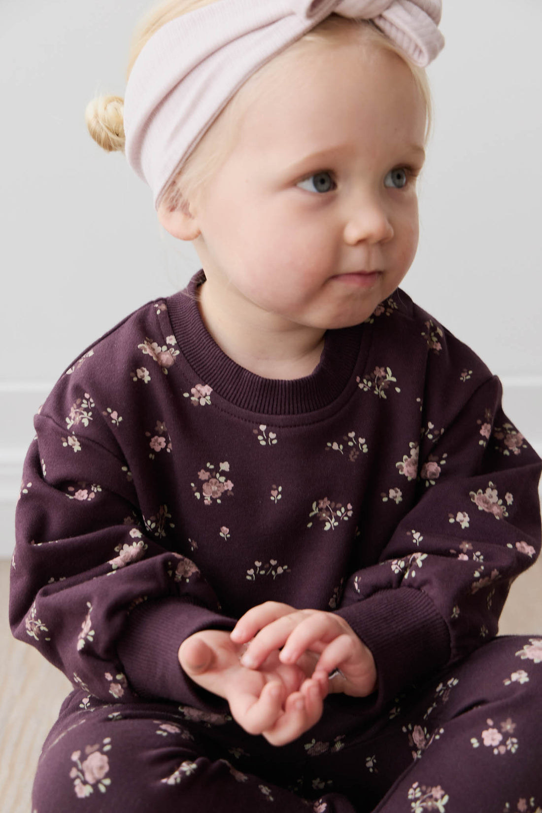 Organic Cotton Penny Sweat - Petite Fleur Childrens Sweatshirting from Jamie Kay NZ