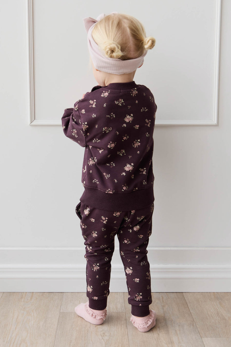 Organic Cotton Morgan Track Pant - Petite Fleur Childrens Pant from Jamie Kay NZ