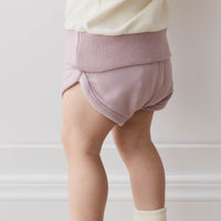 Organic Cotton Ivy Shortie - Heather Haze Childrens Short from Jamie Kay NZ