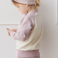 Organic Cotton Ivy Shortie - Heather Haze Childrens Short from Jamie Kay NZ