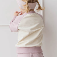 Organic Cotton Ivy Shortie - Heather Haze Childrens Short from Jamie Kay NZ