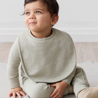 Organic Cotton Bib - Fresh Apples Abbey Stone Childrens Bib from Jamie Kay NZ