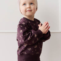 Organic Cotton Penny Sweat - Petite Fleur Childrens Sweatshirting from Jamie Kay NZ