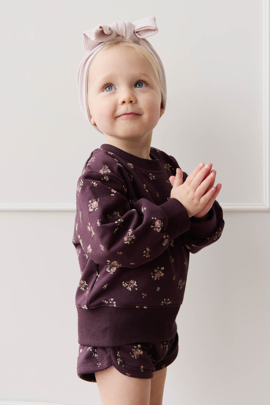 Organic Cotton Penny Sweat - Petite Fleur Childrens Sweatshirting from Jamie Kay NZ