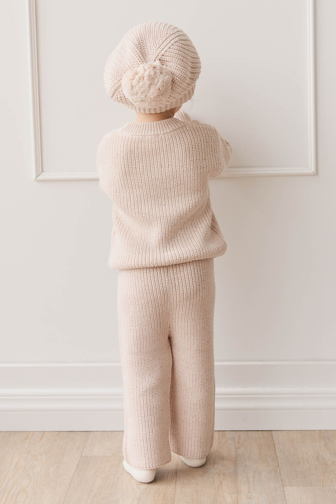 OG Morgan Knit Pant - Blushed Fleck Childrens Pant from Jamie Kay NZ