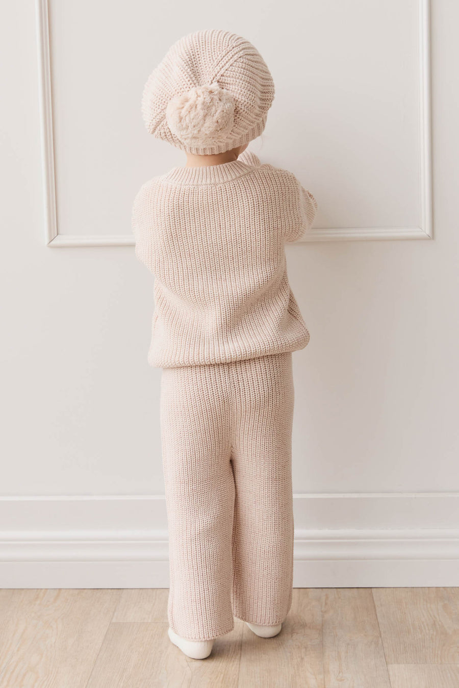 Leon Jumper - Blushed Fleck Childrens Jumper from Jamie Kay NZ