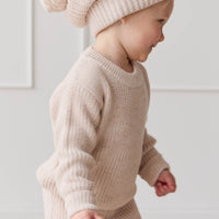 Leon Jumper - Blushed Fleck Childrens Jumper from Jamie Kay NZ