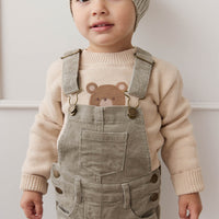 Leon Jumper - Oatmeal Marle Jacquard Bobbie Bear Childrens Jumper from Jamie Kay NZ