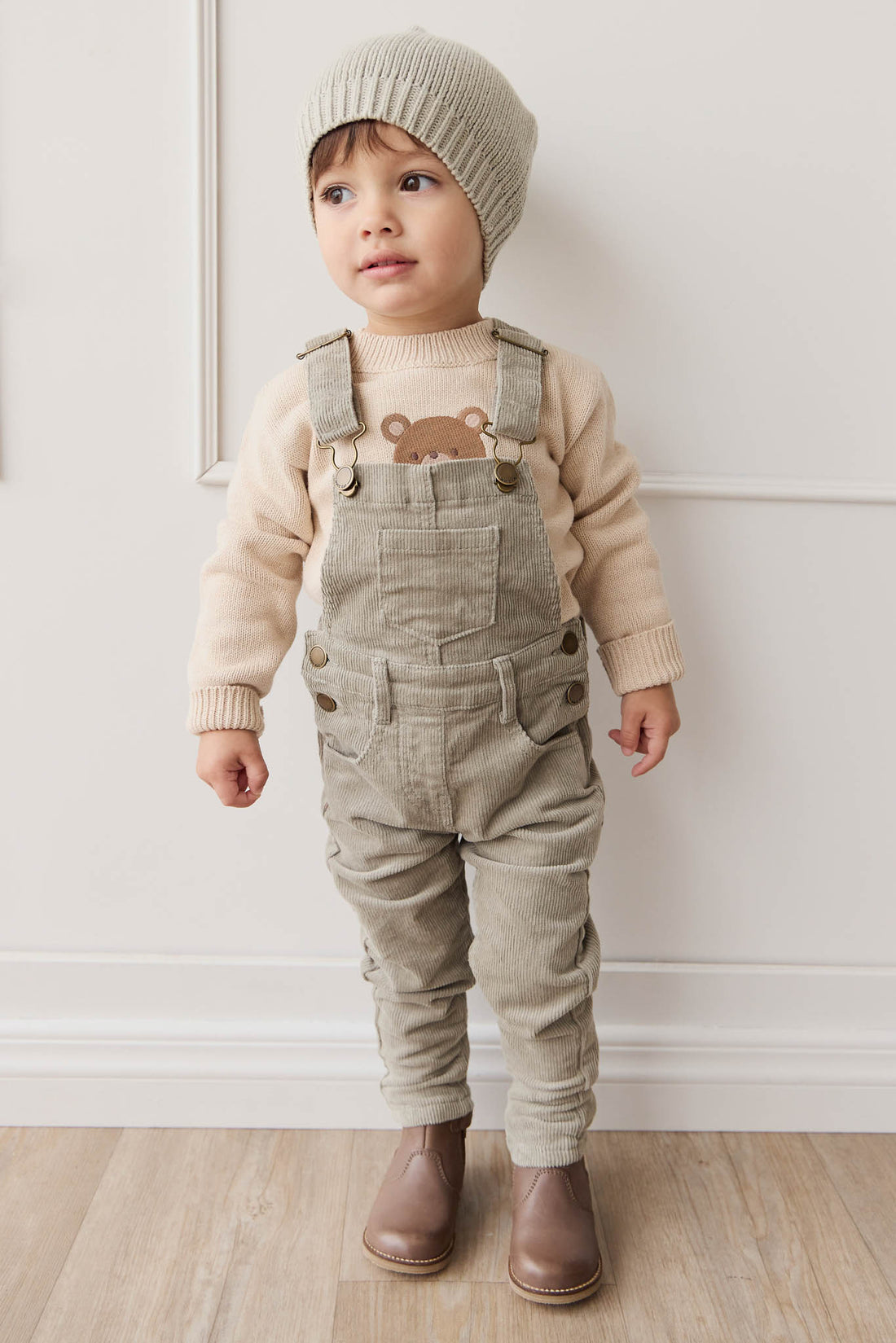 Jordie Cord Overall - Moss Childrens Overall from Jamie Kay NZ