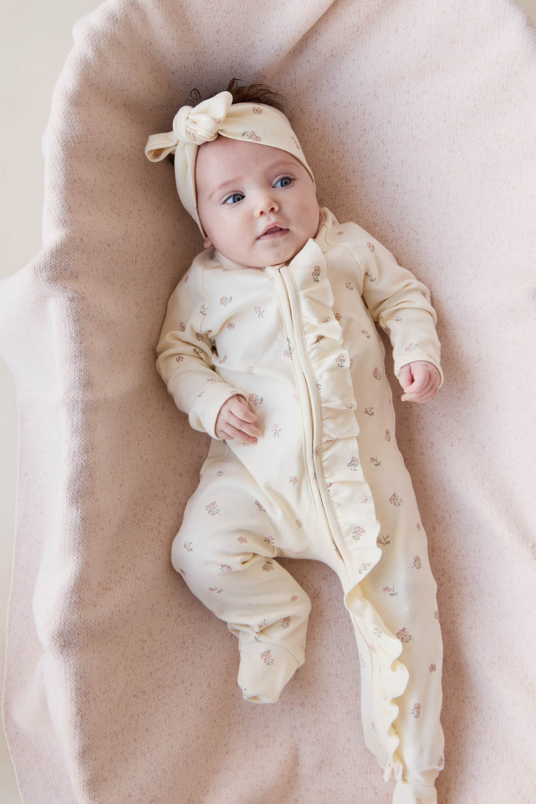 Organic Cotton Melanie Onepiece - Meredith Egret Childrens Onepiece from Jamie Kay NZ