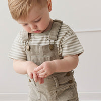 Chase Short Cord Overall - Moss Childrens Overall from Jamie Kay NZ