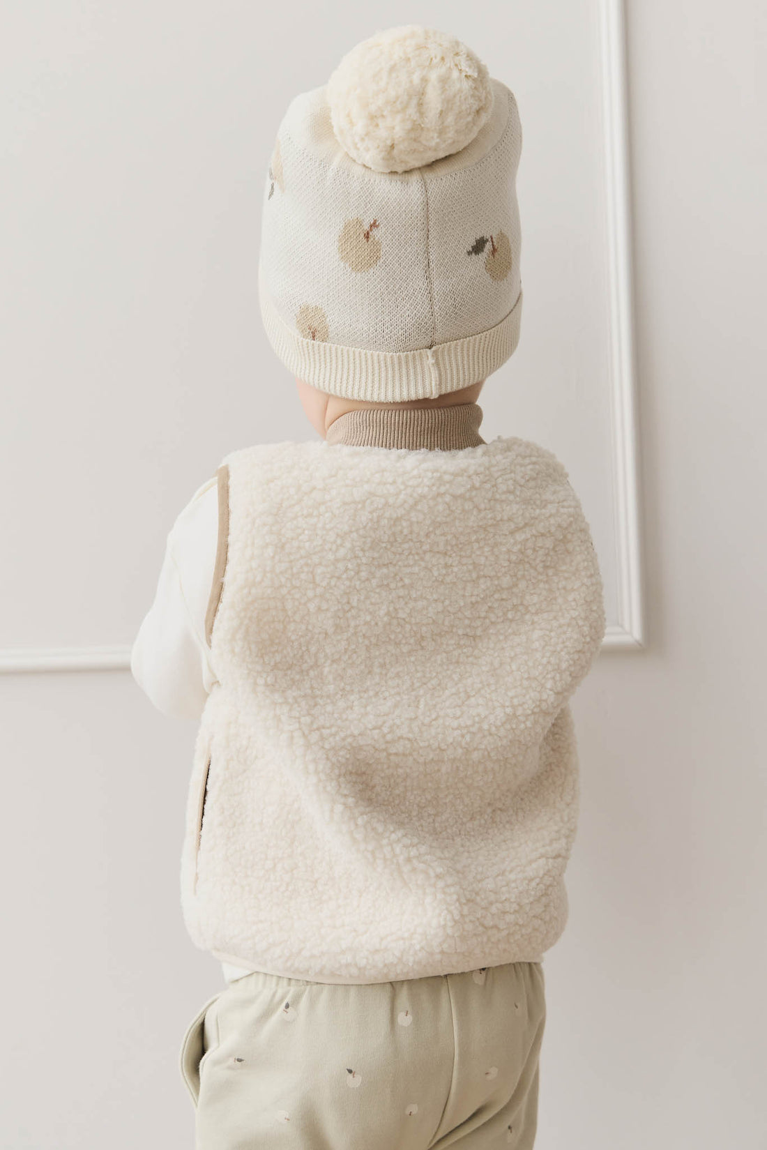 Ethan Hat - Jacquard Fresh Apple Tofu Childrens Hat from Jamie Kay NZ