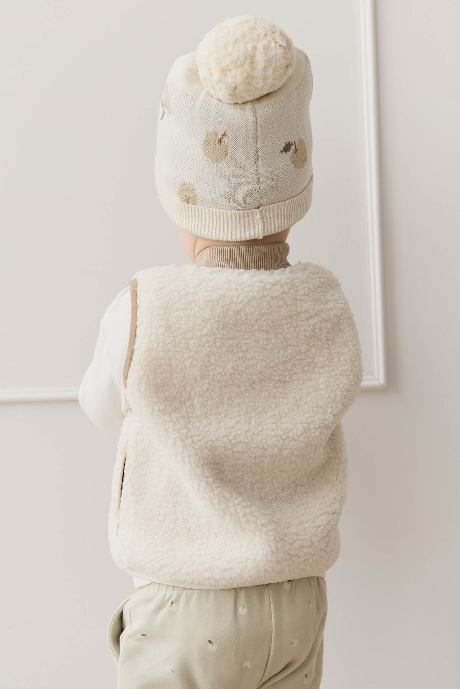 Ethan Hat - Jacquard Fresh Apple Tofu Childrens Hat from Jamie Kay NZ