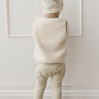 Organic Cotton Morgan Track Pant - Fresh Apples Abbey Medium Childrens Pant from Jamie Kay NZ