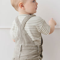 Chase Short Cord Overall - Moss Childrens Overall from Jamie Kay NZ