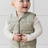 Taylor Vest - Fresh Apples Abbey Stone Childrens Vest from Jamie Kay NZ