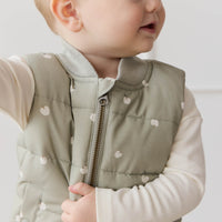 Taylor Vest - Fresh Apples Abbey Stone Childrens Vest from Jamie Kay NZ