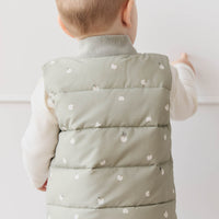 Taylor Vest - Fresh Apples Abbey Stone Childrens Vest from Jamie Kay NZ