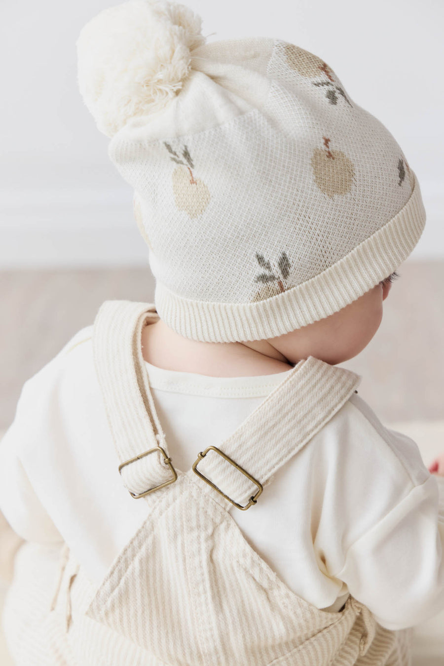 Ethan Hat - Jacquard Fresh Apple Tofu Childrens Hat from Jamie Kay NZ