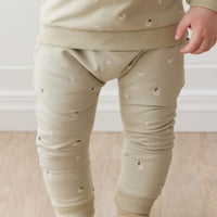 Organic Cotton Morgan Track Pant - Fresh Apples Abbey Medium Childrens Pant from Jamie Kay NZ