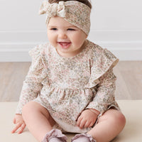 Organic Cotton Vivienne Playsuit - April Glacier Childrens Playsuit from Jamie Kay NZ