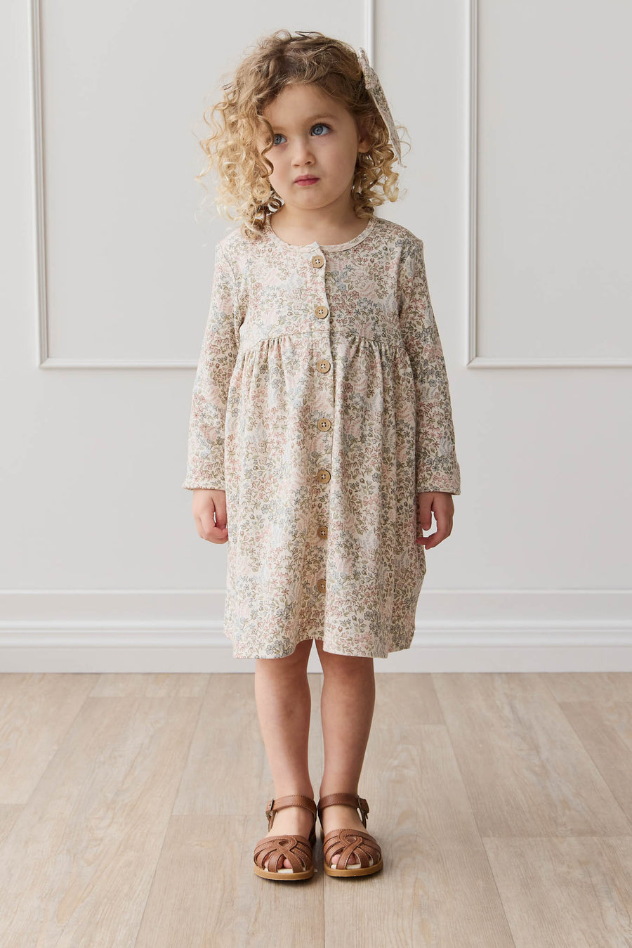 Organic Cotton Poppy Dress - April Glacier Childrens Dress from Jamie Kay NZ