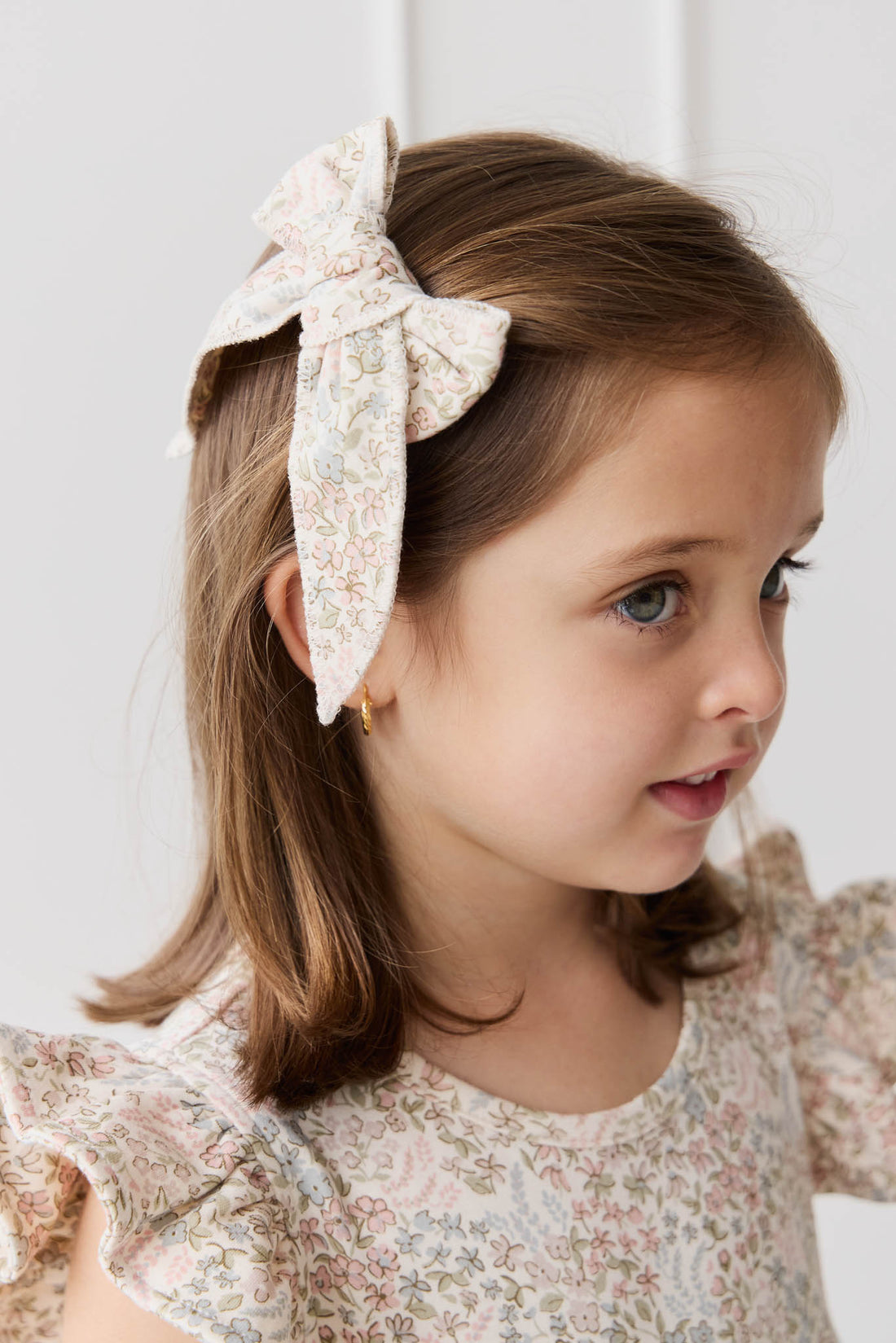 Organic Cotton Bow - April Glacier Childrens Bow from Jamie Kay NZ