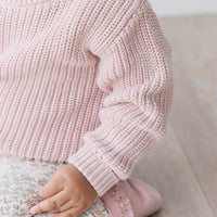 Leon Jumper - Shell Pink Childrens Jumper from Jamie Kay NZ