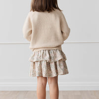 Audrey Jumper - Oatmeal Marle Cherry Love Childrens Jumper from Jamie Kay NZ