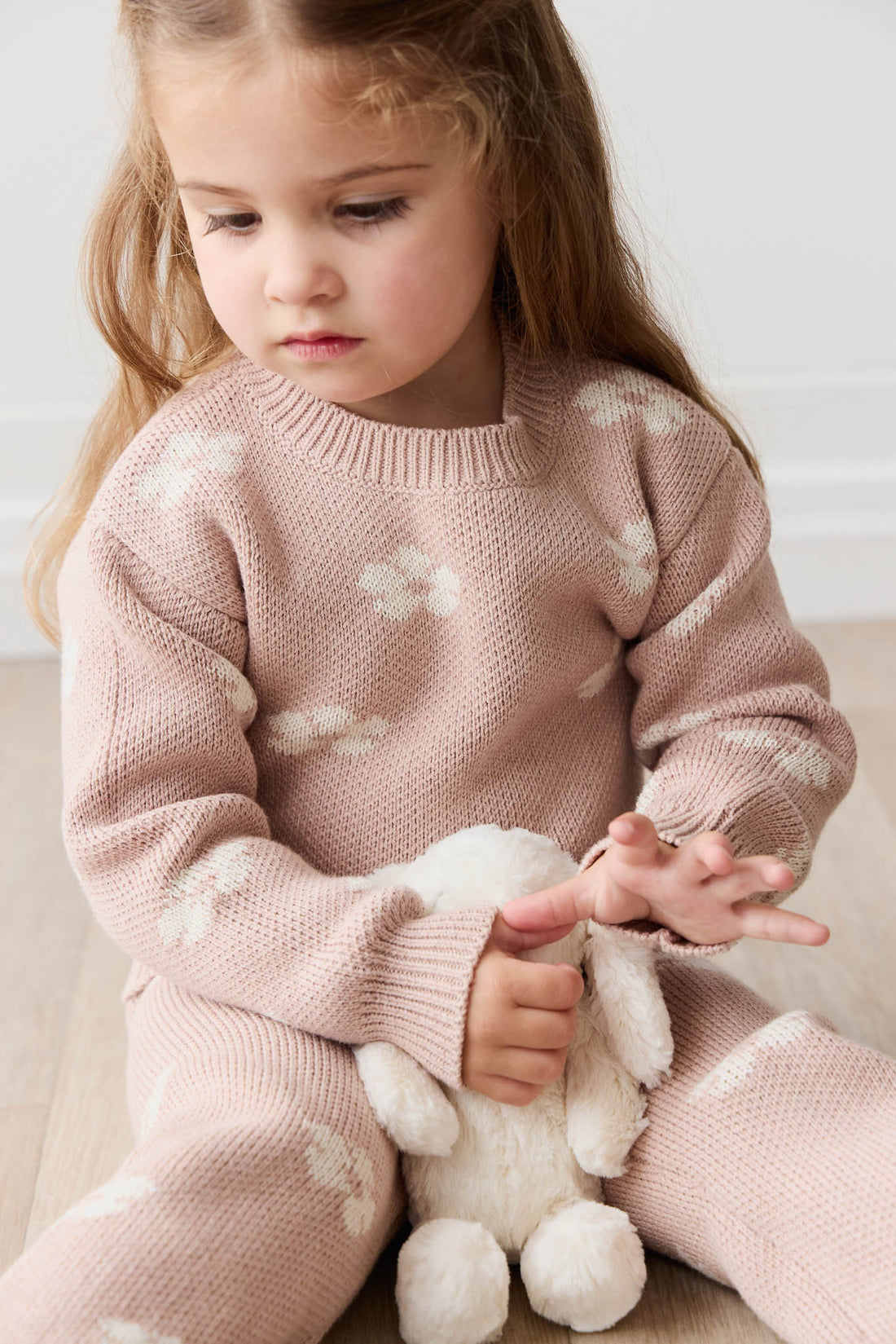 Evelyn Jumper - Frankie Knit Rose Childrens Jumper from Jamie Kay NZ