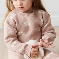 Evelyn Jumper - Frankie Knit Rose Childrens Jumper from Jamie Kay NZ