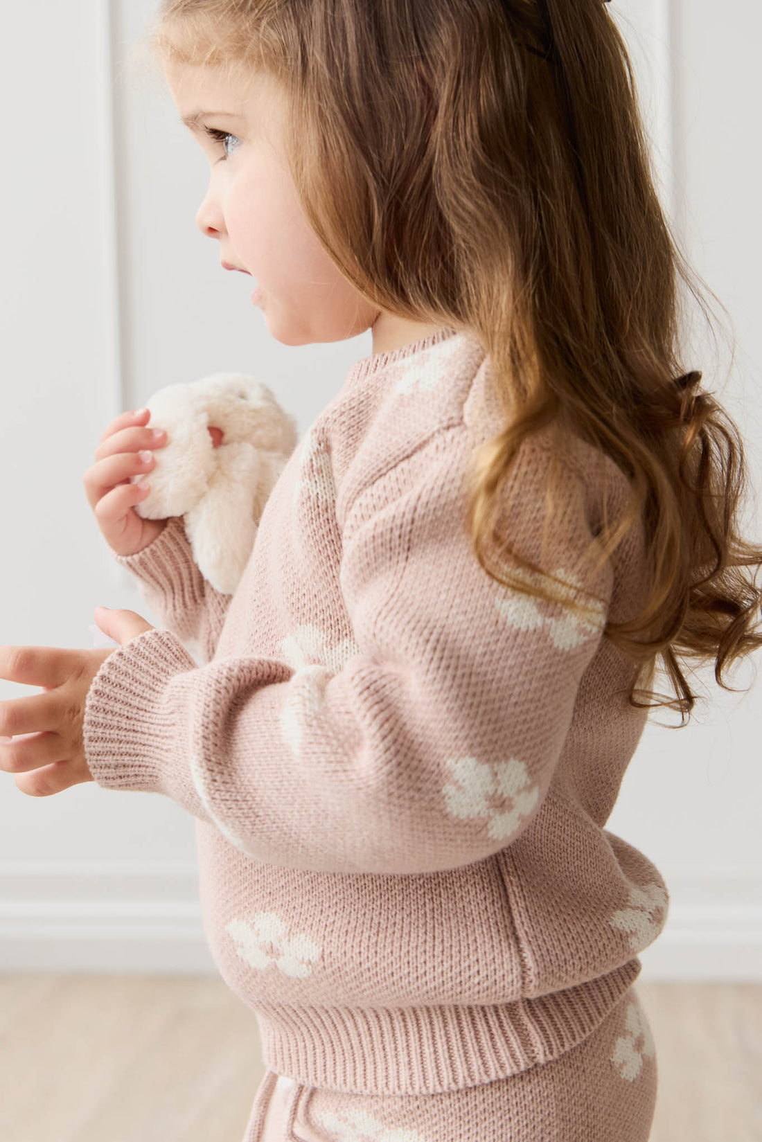 Evelyn Jumper - Frankie Knit Rose Childrens Jumper from Jamie Kay NZ