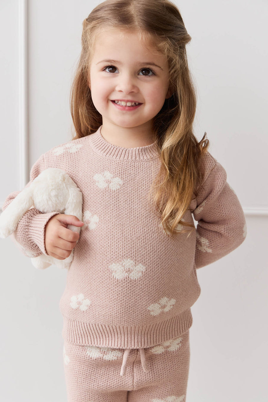 Evelyn Jumper - Frankie Knit Rose Childrens Jumper from Jamie Kay NZ