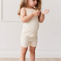 Organic Cotton Everyday Bike Short - Meredith Egret Childrens Short from Jamie Kay NZ