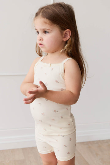 Organic Cotton Singlet - Meredith Egret Childrens Singlet from Jamie Kay NZ