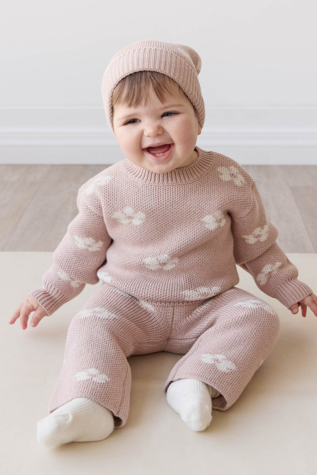 Evelyn Jumper - Frankie Knit Rose Childrens Jumper from Jamie Kay NZ