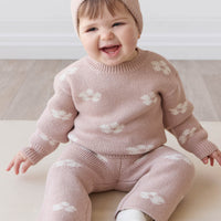 Evelyn Jumper - Frankie Knit Rose Childrens Jumper from Jamie Kay NZ