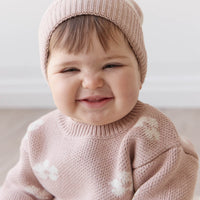 Evelyn Jumper - Frankie Knit Rose Childrens Jumper from Jamie Kay NZ