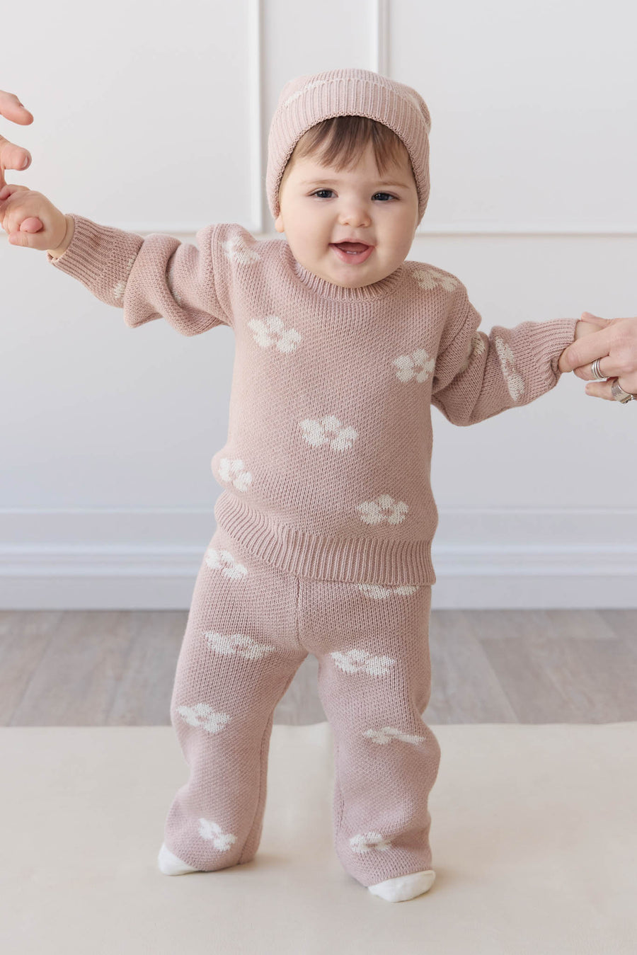 Evelyn Jumper - Frankie Knit Rose Childrens Jumper from Jamie Kay NZ