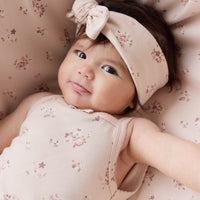 Organic Cotton Headband - Petite Fleur Soft Peony Childrens Headband from Jamie Kay NZ