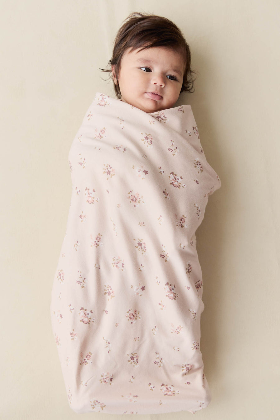 Organic Cotton Wrap Blanket - Petite Fleur Soft Peony Childrens Blanket from Jamie Kay NZ