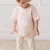 Organic Cotton Everyday Legging - Meredith Egret Childrens Legging from Jamie Kay NZ