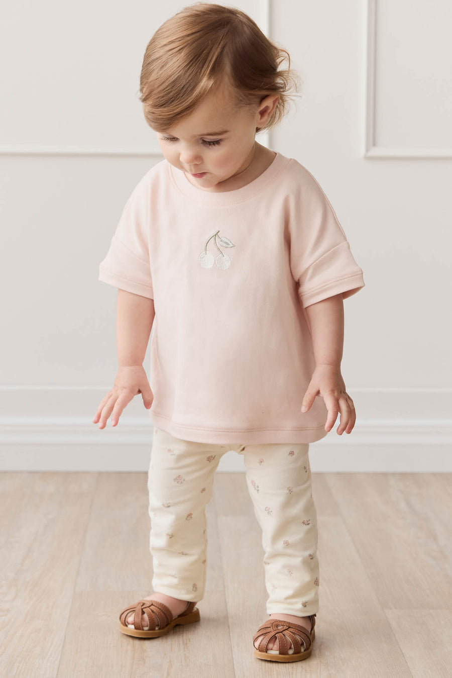 Organic Cotton Everyday Legging - Meredith Egret Childrens Legging from Jamie Kay NZ