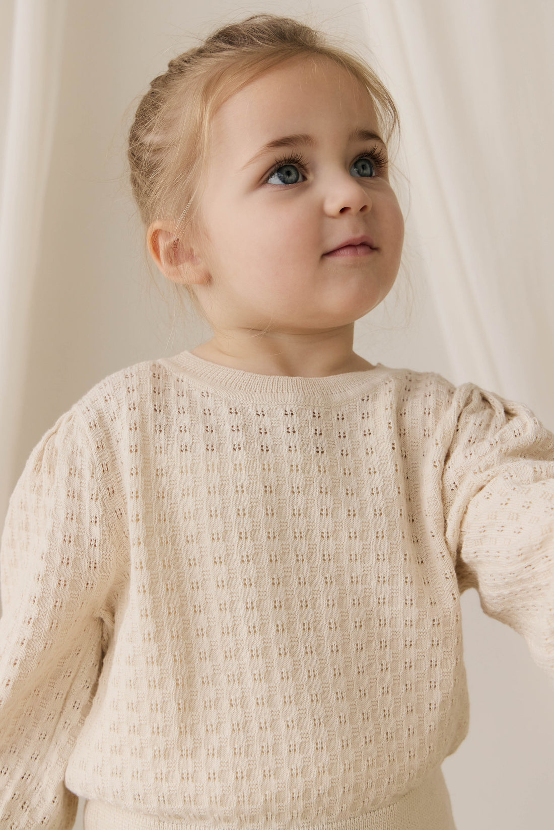 Penelope Jumper - Vanilla Childrens Jumper from Jamie Kay NZ