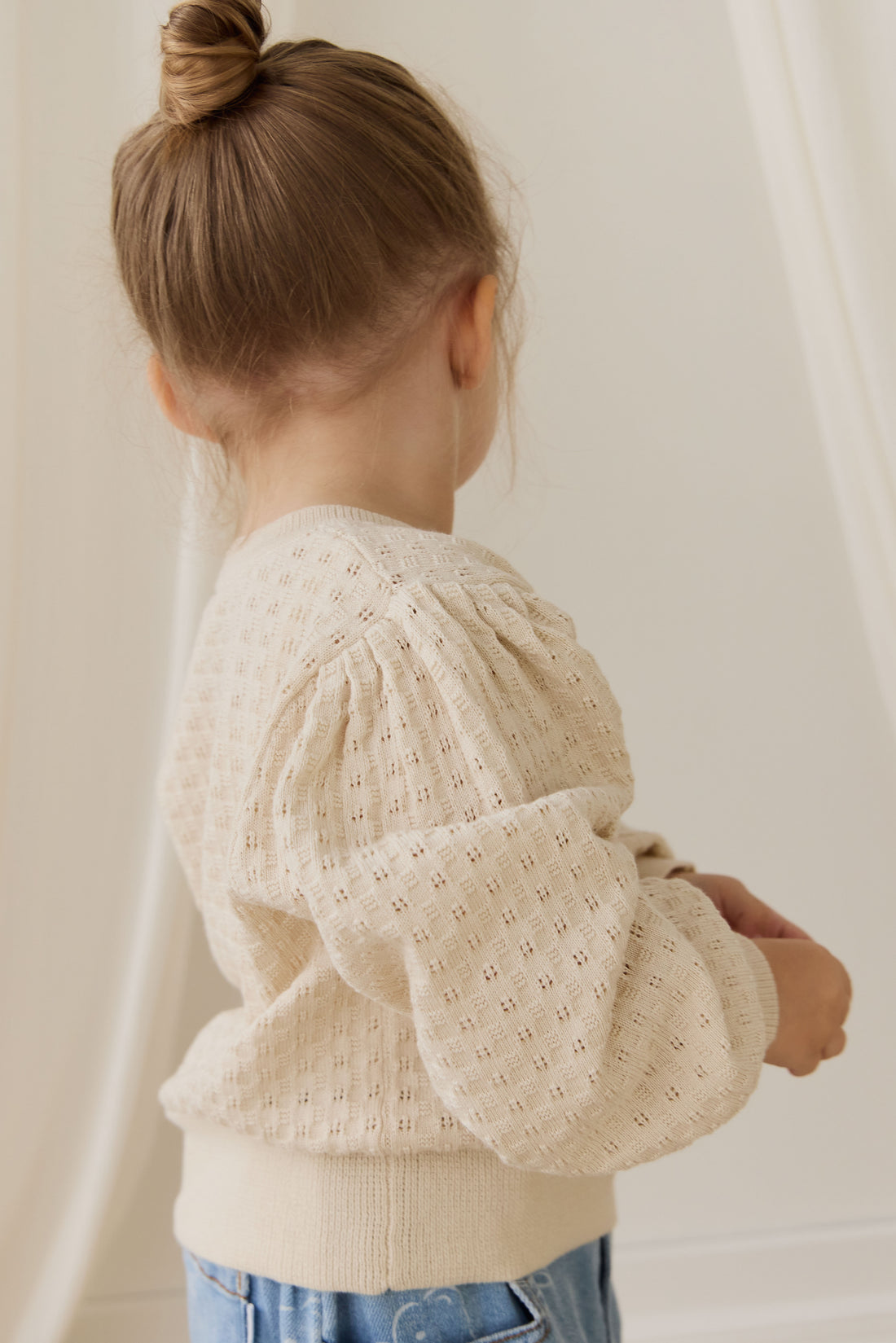 Penelope Jumper - Vanilla Childrens Jumper from Jamie Kay NZ