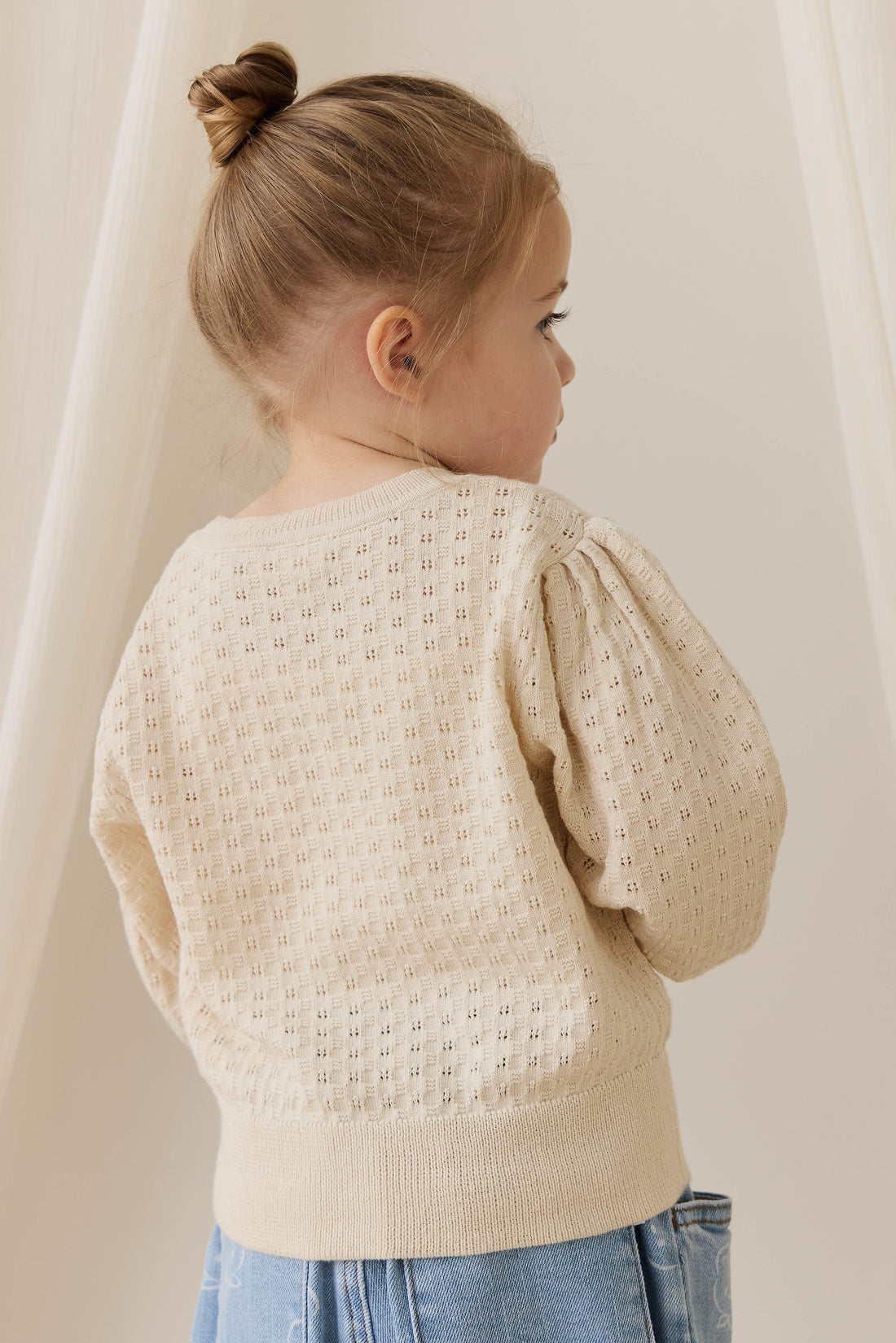 Penelope Jumper - Vanilla Childrens Jumper from Jamie Kay NZ